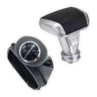 2 Pcs Car Accessories: 1 Pcs Car Shift Gear Knob Boot Gaitor Cover &amp; 1 Pcs Automatic Gear Shift Knob Handle Stick