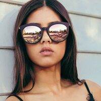 【LZ】❇✙☫  FSQCE Fashion Square Sunglasses Women Brand Design Coating Mirror Ladies Cat Eye Sun Glasses oculos de sol UV400