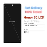 6.57 หน้าจอเดิมสำหรับ Honor 50 OLED จอแสดงผล Touch Screen Digitizer Assembly NTH-AN00 NTH-NX9ลายนิ้วมือ OLED