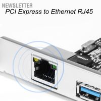 Newsletter การ์ดขยาย Pcie เป็น Usb3.0 Sata 15Pin ความเร็วสูง Rj45 สําหรับเครือข่ายคอมพิวเตอร์