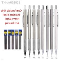 ✟❂ Metal Mechanical Pencils Set with Lead Refills Drafting Automatic Pencil 0.3 0.5 0.7 0.9 1.3 2.0mm 2B HB For Art Supplie