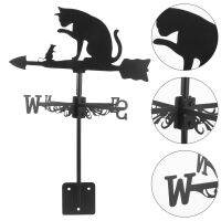 HAOYUNLA การตกแต่งสวน Weathervane Stainless Steel Direction ทิศทางตัวบ่งชี้หลา Veath Weather Vane