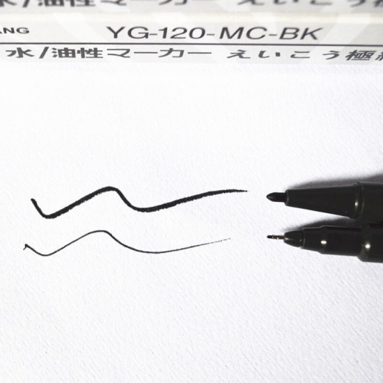 Bút kẻ viền nổi bật 0.8mm bút đánh dấu sơn trắng - ảnh sản phẩm 4