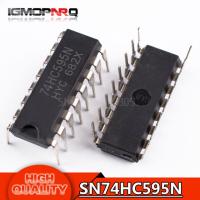 10pcs SN74HC595N SN74HC595 74HC595N 74HC595 DIP-16 Counter Shift Registers Tri-State 8-Bit new original