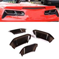 For Chevy Corvette C7 2014-2019 Car Rear Tail Light Cover Trim Sticker Accessories - Smoked Black