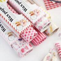 50pcs Wax Paper Food Wrappers Wrapping Paper Food Grade Grease Paper for Bread Sandwich Burger Fries Oilpaper Baking Tools