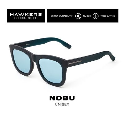 HAWKERS Frozen Helenico Blue Chrome NOBU Asian Fit Sunglasses for Men and Women, unisex. UV400 Protection. Official product designed in Spain NOB06AF