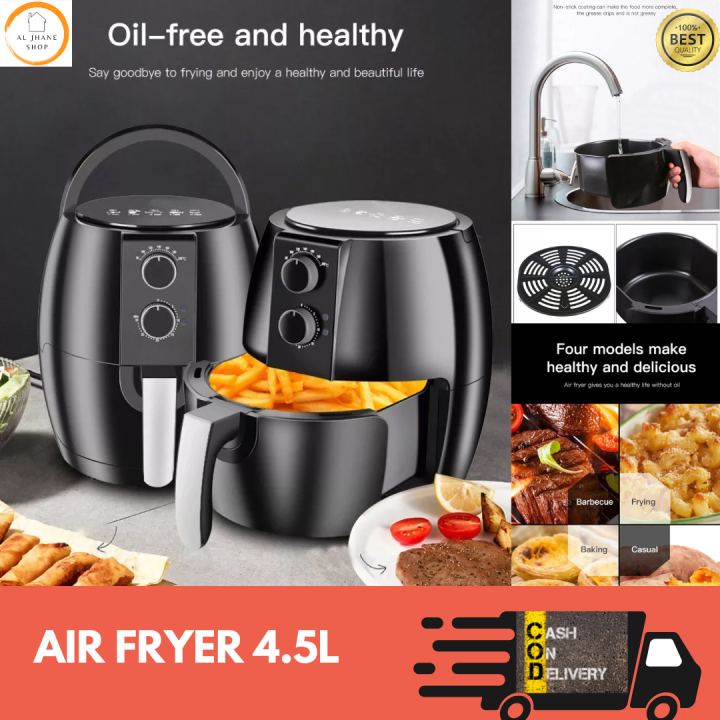 Al Jhane Multi-functional versatile Air fryer cooker 4.5L | Lazada PH