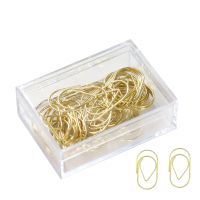 【jw】┅❈  Gold Teardrop Paper Paperclips Star Stationery Office Desk Organizer