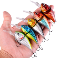 1PC Crankbait 14.2G 8.5ซม. Swim Crank Hard เหยื่อสำหรับ Bass Pike Fishing Lure ตกปลา Wobblers Tackle Pesca 3D ตา