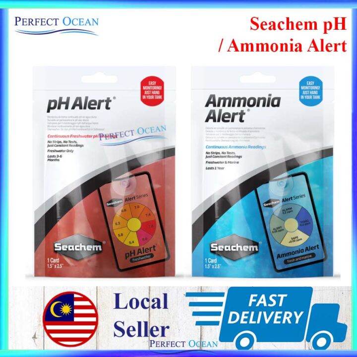 Seachem pH Alert Ammonia Test Kit Aquarium Fish Tank 🌊READY STOCK🌊