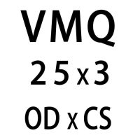 แหวนซิลิโคนหนาโอริง3มม. 5ชิ้น/ล็อตโอซิลิโคนขาว/Vmq ปะเก็นแหวนหุ้มยาง Od21/22/23/24/25/26/27/28/29/30*3มม. (Od25Mm)