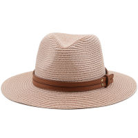 Wide Brim Women Men Breathable Fedora Hats Sun Hat Straw