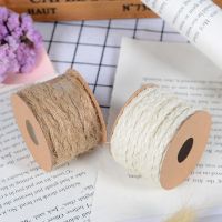 【YD】 5Meter Jute Rope Cord Crafts Burlap String Twine Thread Roll Wedding Decoration