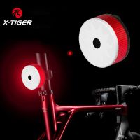 ☁﹉△ X-Tiger Bike Tail Light Helmet Backpack LED Lamp Safety Warning Strobe Light Sport Waterproof Bicycle Taillight