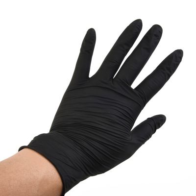 40 buah 20 pasang sarung tangan sekali pakai laboratorium sarung tangan anti-bubuk nitril murni elastisitas tinggi (bebas lateks) S M L untuk peralatan rumah tangga