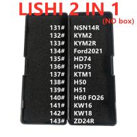 ไม่มีกล่องอุปกรณ์ช่างกุญแจ Lishi 2 In 1 NSN14R KYM2R KYM2สำหรับ Ford2021 HD74 HD75 KTM1 H50 H51 H60 KW16 KW18ช่างทำกุญแจ ZD24R