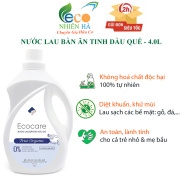 Nước lau kính ECOCARE 4L tinh dầu quế, lau bàn ăn, lau bếp, đuổi muỗi