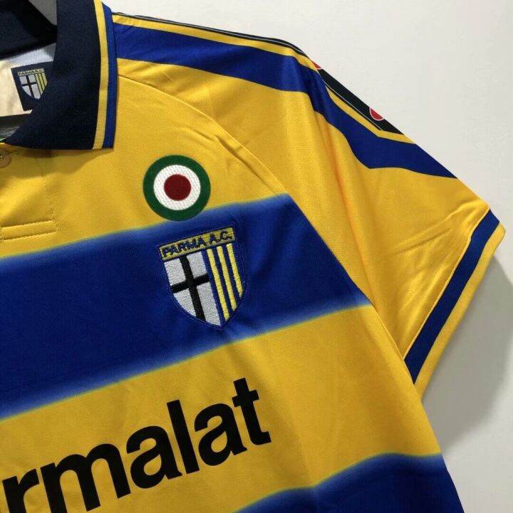 เสื้อยืด-ลายทีมชาติฟุตบอล-gao-pin-1999-2000-season-retro-parma-ชุดเหย้า