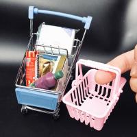WORE Dollhouse Miniature Shopping Basket Pretend Play Toys furniture