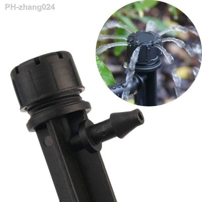 10Pcs 8 Hole Spiked Dripper Adjustable Sprinkler Drip Irrigation Staked Emitters Garden Greenhouse Horticulture Watering Device
