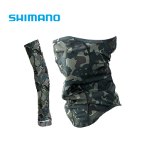 2021 New Summer Shimano Arm Sleeve Fishing Gloves Men Women Cooling Ice Silk Magic Scarf Set Anti-UV Fishing Gloves