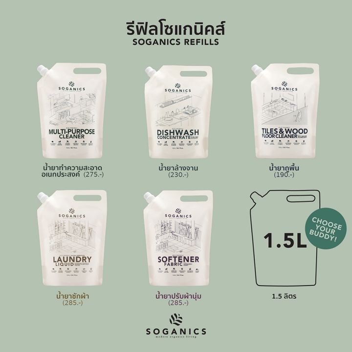 soganics-โซแกนิคส์-laundry-liquid-refill-น้ำยาซักผ้า-โซแกนิคส์-รีฟิล-ถุงเติม