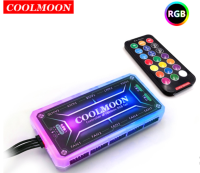 COOLMOON controller Cool Moon Magic Change RGB Fan Controller Luminous Symphony Color Changing Fan Line RGB Controller