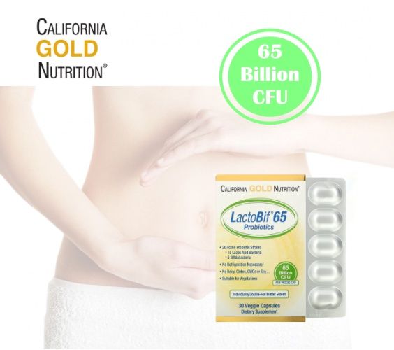 โปรไบโอติก-65-พันล้านตัว-lactobif-probiotics-65-billion-cfu-30-veggie-capsules-california-gold-nutrition-โปรไบโอติค-โปรไบโอติกส์