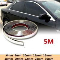 【CC】 5 Meters 6mm 10mm 12mm 15mm 20mm 30mm Moulding Trim Strip Protector Tape Window Grille Door Car Sticker