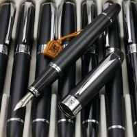 Clearance Hong Kong Heavyweight Metal Rod Rotating Ink Absorption High-end Steel Pen Straight Point Art Calligraphy