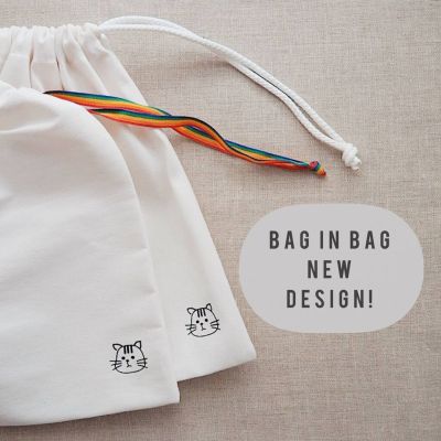ปรับสินค้าใหม่! กระเป๋าผ้าดิบอย่างดี มะม่วง Bag in Bag