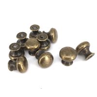 10PCS 18mm Antique Brass Furniture Handle Cabinet Knob Jewelry Box Handle Knob Small Drawer Pull Vintage Wooden box Knobs