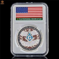 USA Brotherhood Friendship Morality Theocratic Association Organization Military Veteran Freemason Collection Coin Value W/PCCB