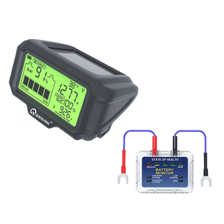 QUICKLYNKS BM5D 12V LED Battery Tester Monitor Battery Monitor Car Battery Health Tester