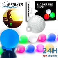 LED Golf Balls Golf Steady Bright Flash Ball Luminous Ball Light Up Flourescent Golf Balls Long Lasting Bright Luminous Balls