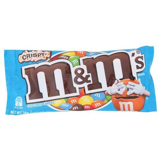 M&M's Milk Chocolate Crispy Santa Multipack, Crispy, Creamy Filled 5 X