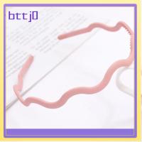 BTTJ0 10pcs พลาสติกทำจากพลาสติก แถบคาดศีรษะบางหยัก หวีซี่ห่าง ไม่ลื่นหลุด ที่คาดผม ของใหม่ ยางรัดผม วงผมผอม ผู้หญิงผู้หญิงผู้หญิง