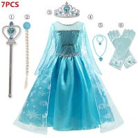 ZZOOI 3-10 Years Princess Dress Snow Christmas New Year Robes Costume Kids Dresses for Girls Halloween Party Children Cosplay Dress Up