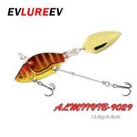 【cw】 1Pcs Rotating Metal VIB vibration Bait Spinner Fishing Lures 13.6g 4.4cm Jigs Trout Hard Baits Tackle Pesca