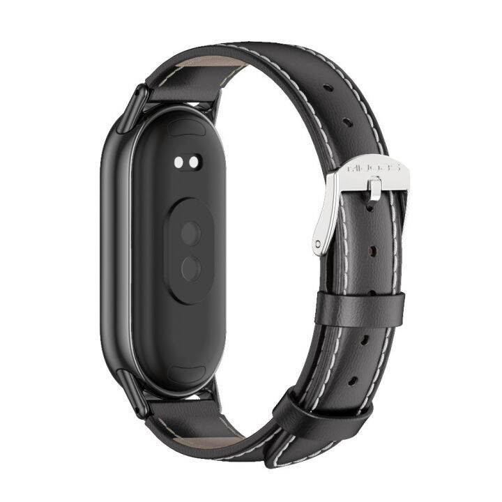 สายรัดสำหรับ-xiaomi-mi-band-8สร้อยข้อมือแฟชั่นหนังอะไหล่-miband-สายรัดข้อมือ8-nfc-correa-mi-smart-band-8สายรัดข้อมือ