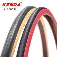 ยางจักรยานย้อนยุค KENDA ยางจักรยานเสือหมอบ700C 700X23c Pneu น้ำหนักเบา430กรัมยางรถจักรยาน110PSI ด้านข้างสีแดงเหลือง