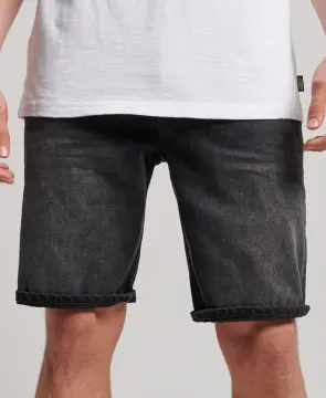 superdry denim shorts mens