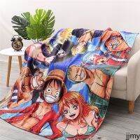 ผ้าห่ม DIY Pirate King ผ้าห่มนิเมชั่น Flannel Cartoon Cover Blanket Luffy Secondary Student Air Conditioning Blanket