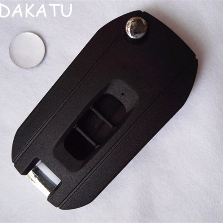 dakatu-ซองใส่กุญแจรถรีโมทพับได้3ปุ่มสำหรับเปลี่ยนปรับเปลี่ยนเคสไฟรถ-chevrolet-ฝาพับได้มี3ปุ่ม