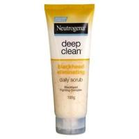 Neutrogena Deep Clean Blackhead Eliminating Daily Scrub 100ml. นูโทรจีนา ดีพ คลีน แบล็คเฮด อีลิมิเนทติ้ง เดลี่ สครับ โฟมล้างหน้า