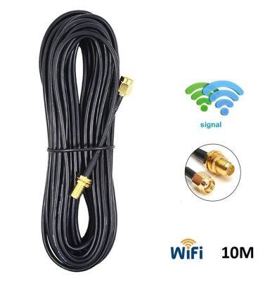 สาย RP-SMA Male to female Wifi Antenna Connector Extension Cable ยาว 10 เมตร