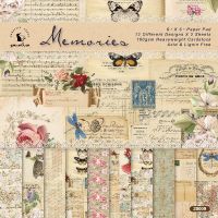 12Pcs/Lot Retro A Retro Material Papers DIY Scrapbooking Album Diary Gift Decorative Paper Scrapbooking Paper