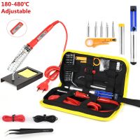 80W Digital Electric Soldering Iron 220V 110V Temperature Adjustable LCD Display Solder Welding Iron Tool Kit Tips Solder Tools