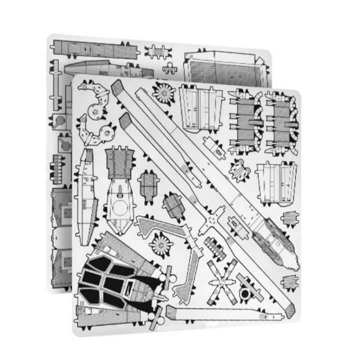เฮลิคอปเตอร์3มิติหุ่นโลหะ3มิติ-ปริศนาโลหะทำมือสร้างสรรค์โมเดลปริศนา3มิติ